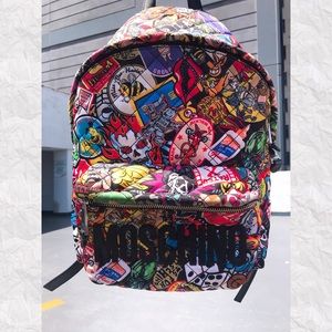Moschino graffiti Large Backpack